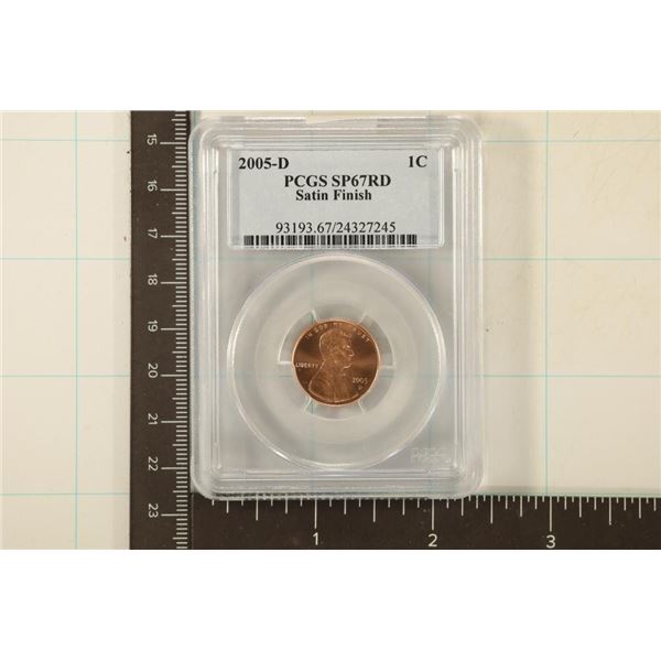 2005-D LINCOLN CENT PCGS SP67RD