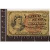 Image 1 : 1863 US 10 CENT FRATIONAL CURRENCY