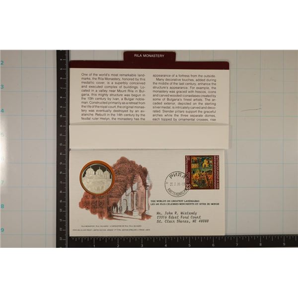 13.8 GRAMS PROOF STERLING SILVER ROUND IN FDC: