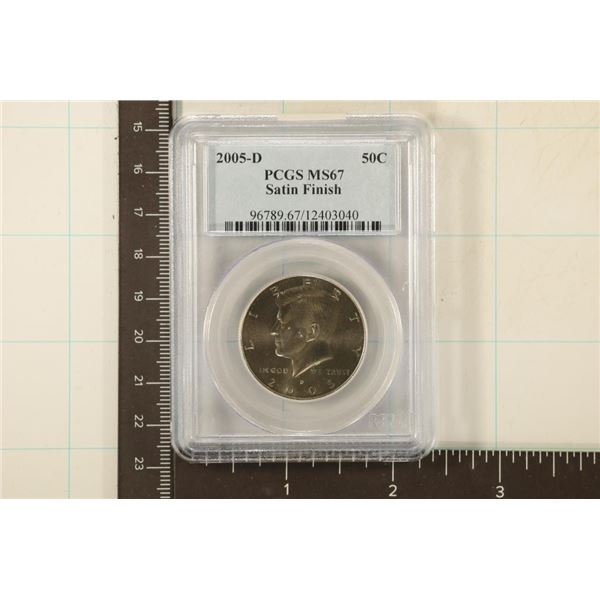 2005-D KENNEDY HALF DOLLAR PCGS MS67