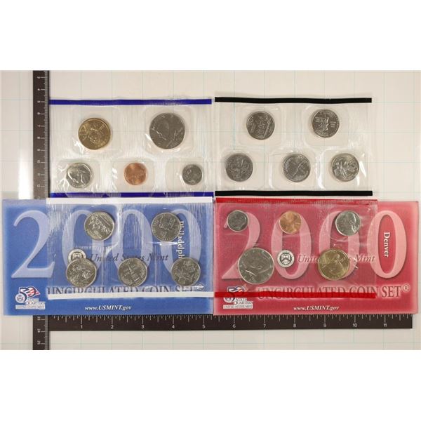 2000 US MINT SET (UNC) P/D (WITH ENVELOPE)