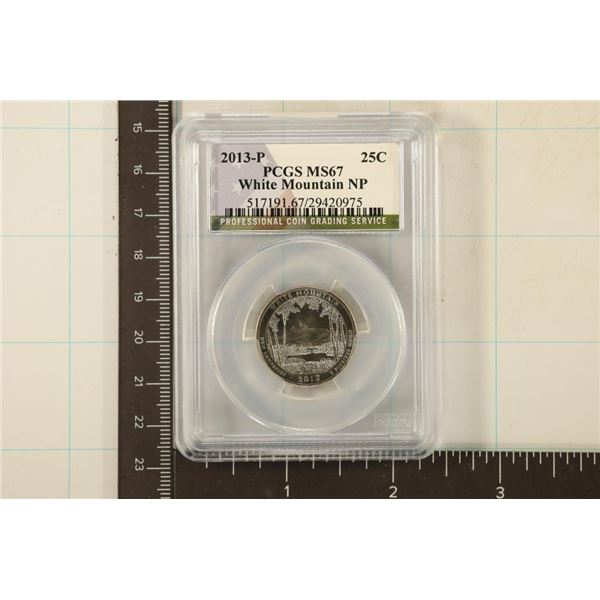 2013-P WHITE MOUNTAIN N.P. QUARTER PCGS MS67