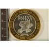 Image 2 : CASINO $10 SILVER TOKEN (UNC) BALLY'S LAS VEGAS