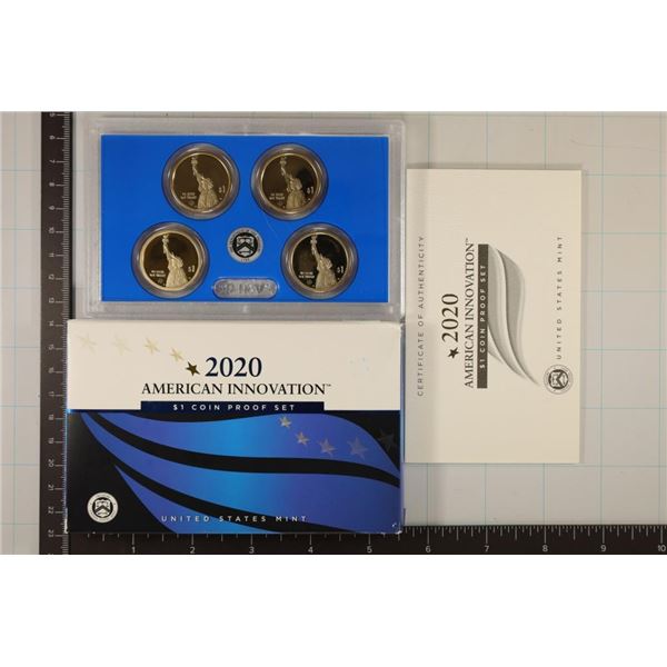 2020 AMERICAN INNOVATION 4 COIN $1 PF SET IN BOX