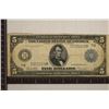 Image 1 : 1914 US $5 LARGE SIZE FEDERAL RESERVE NOTE
