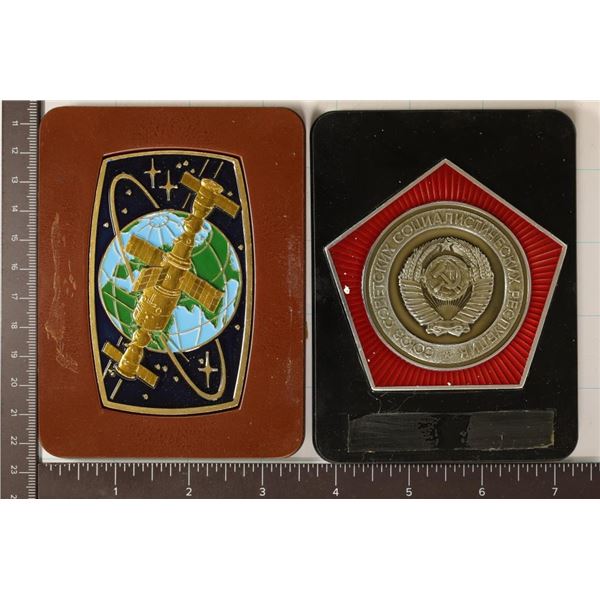 2-COLORIZED RUSSIAN ORBITAL SPACE MEDALS: 1979 &