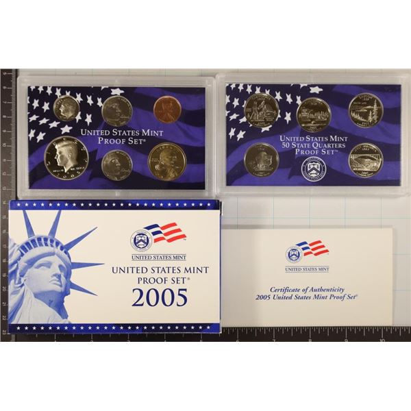 2005 US PROOF SET (WITH BOX) & WITH CERTIFICATE