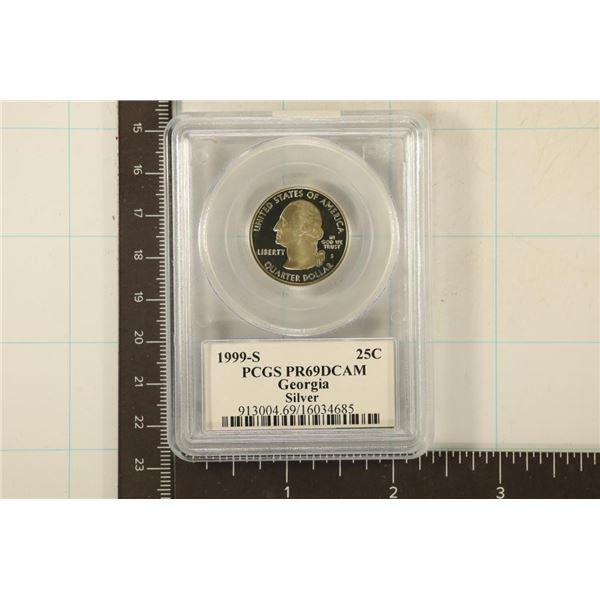 1999-S SILVER GEORGIA QUARTER PCGS PR69 DCAM