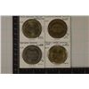 4-$1 CASINO METAL GAMING TOKENS: CASA BLANCA,