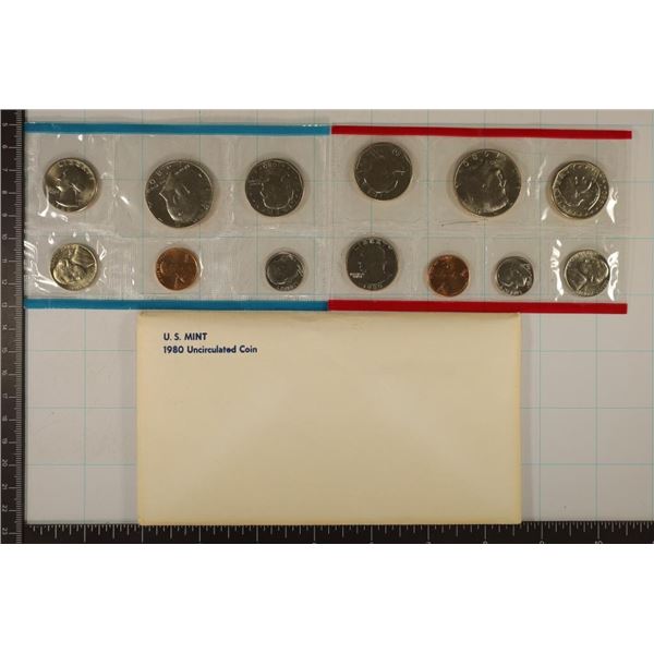1980 US MINT SET (UNC) P/D/S (WITH ENVELOPE)