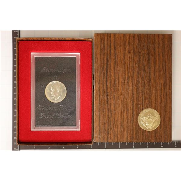 KEY 1973-S IKE SILVER DOLLAR PROOF (BROWN PACK)