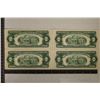 Image 2 : 4-1953-A US $2 RED SEAL NOTES. CRISP UNC. 2 SETS