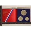 1976 US BICENTENNIAL SILVER 3 COIN PF SET NO BOX