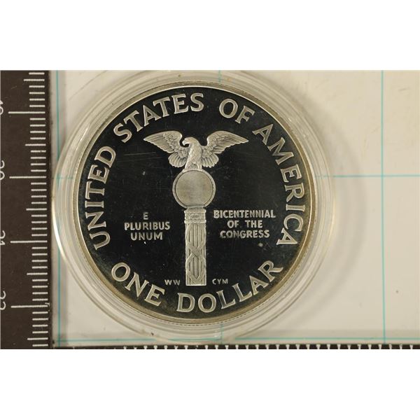 1989-S CONGRESS BICENTENNIAL US SILVER DOLLAR PF