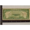 Image 2 : 1928-A US $5 FRN. GREEN SEAL VALUE UPWARDS OF $40