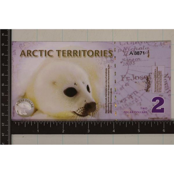 2010 ARCTIC TERRITORIES 2 POLAR DOLLAR CRISP UNC