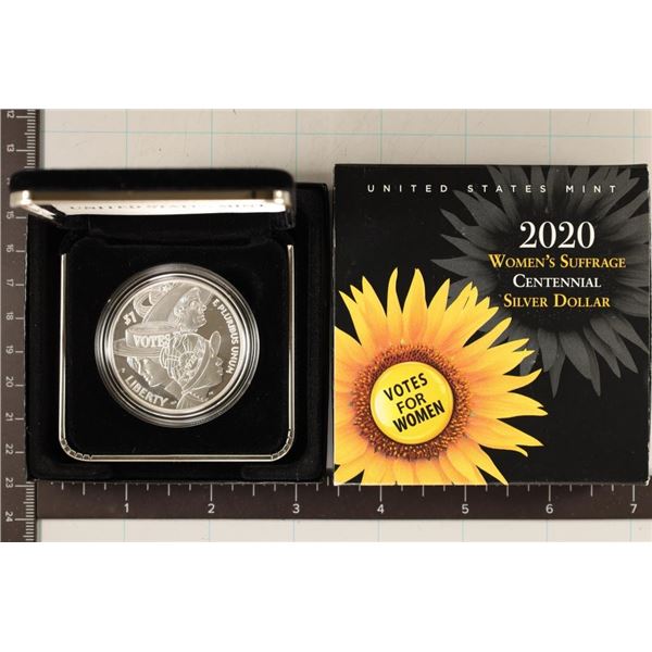 2020-P US PROOF SILVER WOMEN'S SUFFERAGE DOLLAR