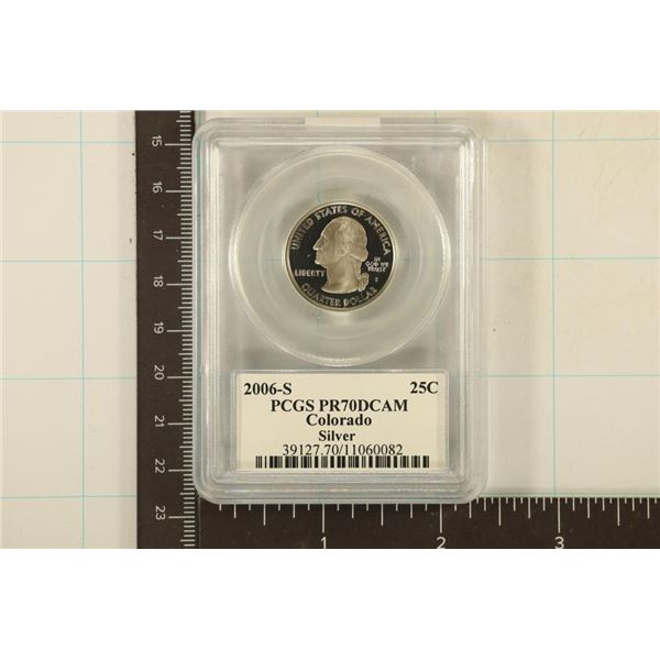 2006-S SILVER COLORADO QUARTER PCGS PR70 DCAM