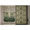 UNCUT SHEET OF 4-1976 US $2 FRN NOTES CRISP UNC