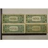 Image 2 : 4 $1 SILVER CERTIFICATES: 1935E, 35-F, 1957 & 57-A