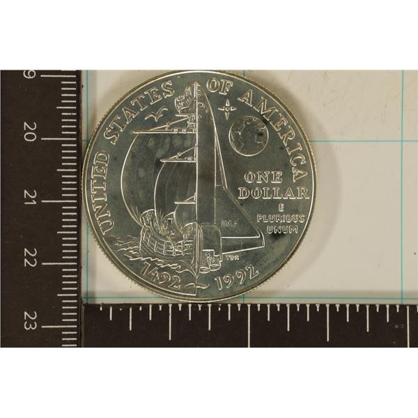 1992-D US UNC SILVER "COLUMBUS QUINCENTENARY"