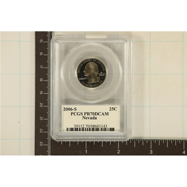 2006-S NEVADA QUARTER PCGS PR70 DCAM