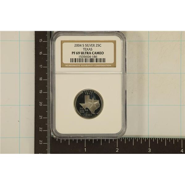 2004-S SILVER TEXAS QUARTER NGC PF69 ULTRA CAMEO
