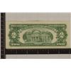 Image 2 : 1963-A US RED SEAL $2 NOTE WITH STAPLE HOLES ON