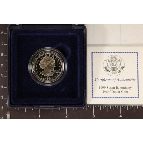 1999-P PROOF SUSAN B. ANTHONY $1 IN ORIGINAL US