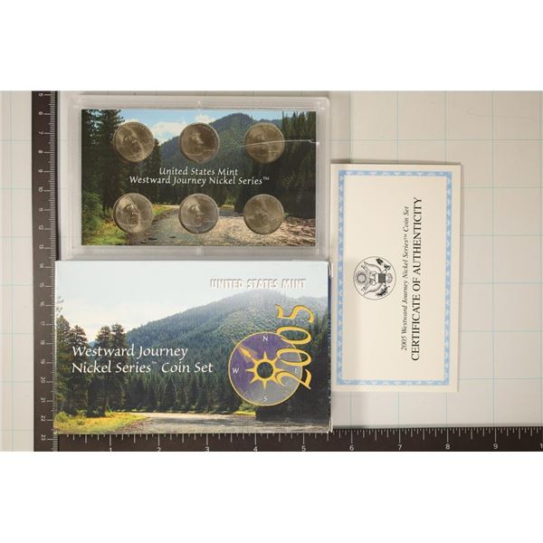 2005 WESTWARD JOURNEY NICKEL SET (UNC) WITH BOX