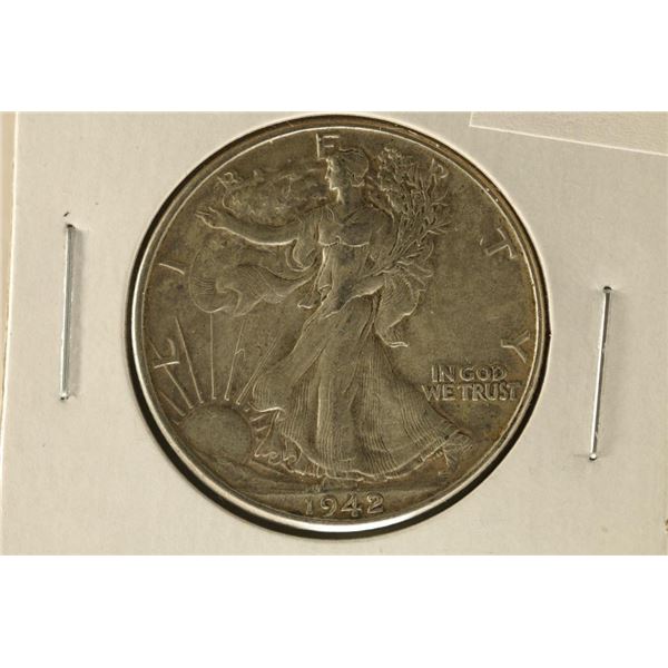 1942 SILVER WALKING LIBERTY HALF DOLLAR