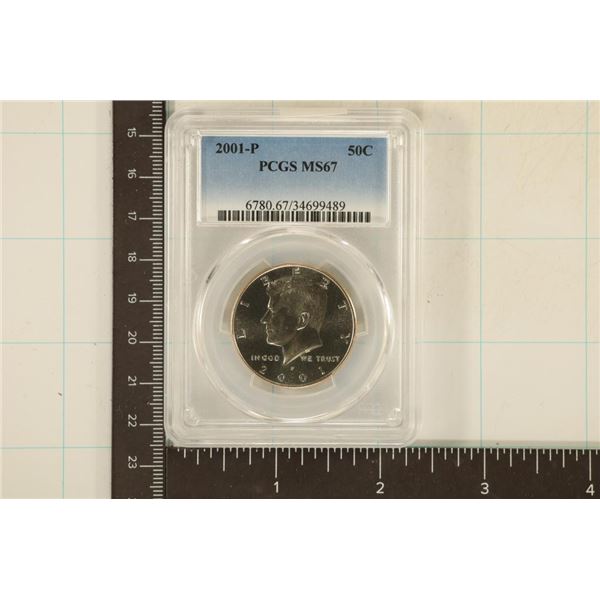 2001-P KENNEDY HALF DOLLAR PCGS MS67