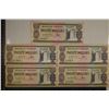 Image 1 : 5-GUYANA $20 COLORIZED BILLS