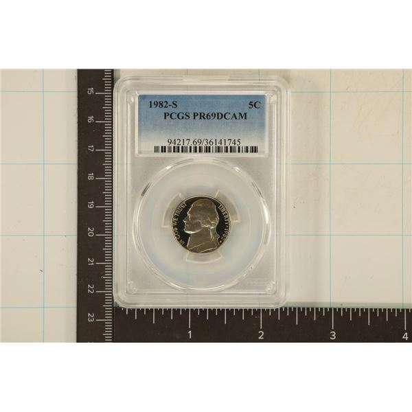 1982-S JEFFERSON NICKEL PCGS PR69 DCAM