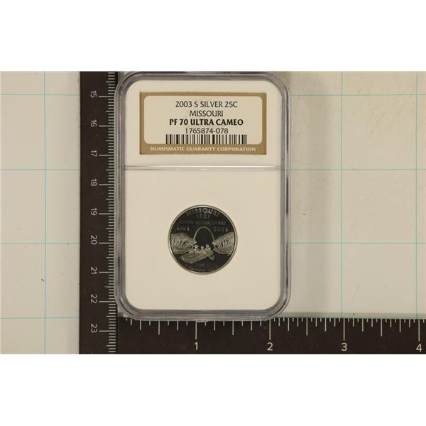 2003-S SILVER MISSOURI QUARTER NGC PF70 ULTRA CAM