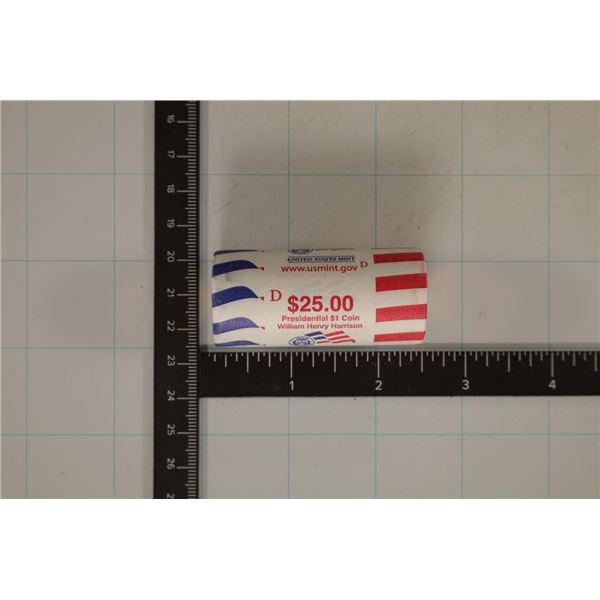 2009-D SOLID DATE $25 ROLL OF BU PRESIDENTIAL $1'S