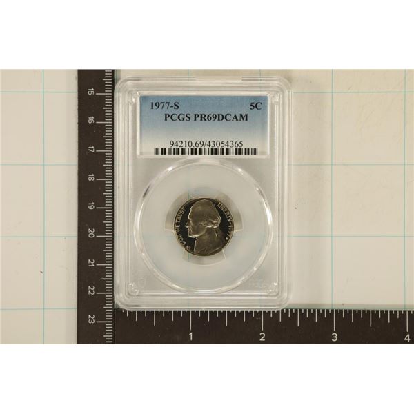 1977-S JEFFERSON NICKEL PCGS PR69 DCAM