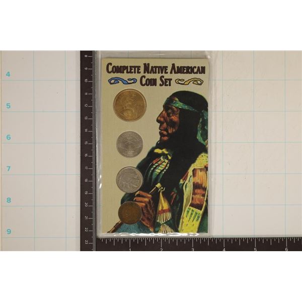 NATIVE AMERICAN 4 COIN SET: 2000-D SACAGAWEA $1,