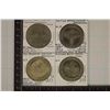 Image 1 : 4- METAL $1 CASINO GAMING TOKENS: MONTE CARLO,