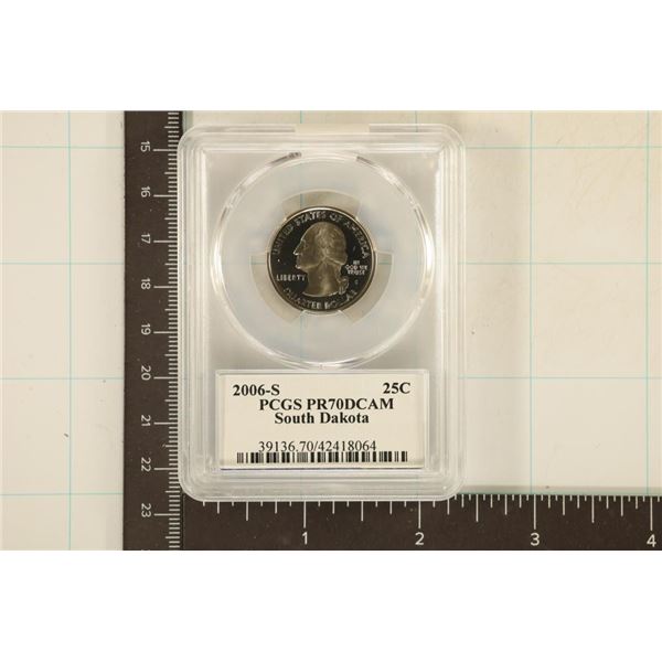 2006-S SILVER DOLLAR QUARTER PCGS PR70 DCAM