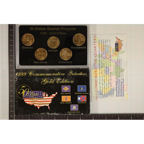 1999 GOLD EDITION STATE QUARTERS IN BOX WITH