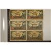 Image 1 : 6-CIRCA WWII JAPANESE 50 YEN BILLS