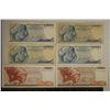 Image 1 : 6 GREECE BILLS: 4-1964 50 DRACHMAI & 2-1978-100