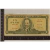 Image 1 : 1986 CUBA 1 PESO BILL WITH JOSE MARTI ON THE FRONT