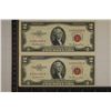 Image 1 : 2-CRISP UNC US $2 NOTES WITH CONSECUTIVE SERIAL