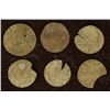 Image 2 : 6 SILVER DIME SIZED OTTOMAN EMPIRE PARA COINS: