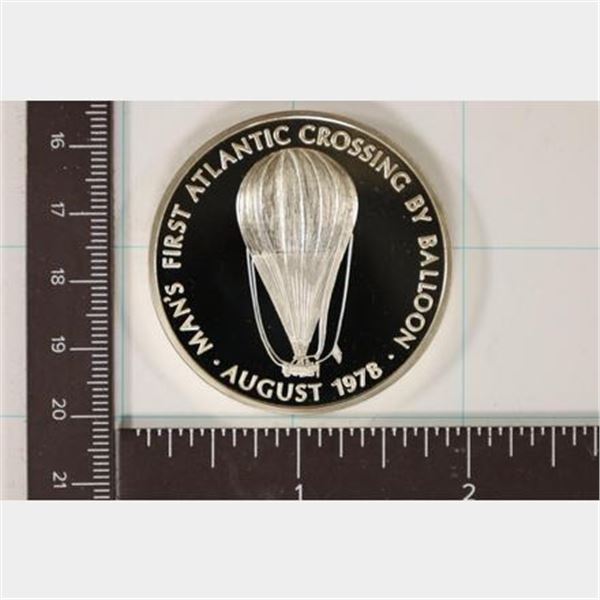 45.2 STERLING SILVER PF ROUND "MAN'S FIRST