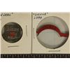 Image 1 : 2 VINTAGE METAL TOBACCO TAGS "SQUARE DEAL" &