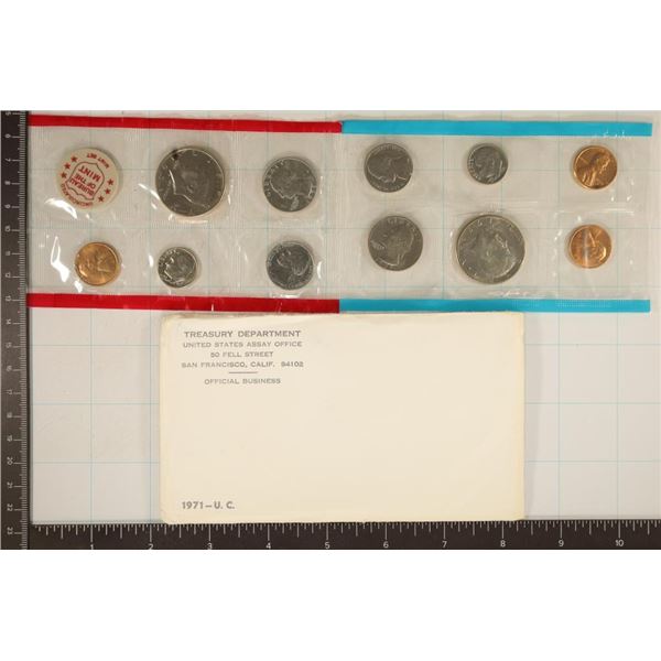 1971 US MINT SET (UNC) P/D/S (WITH ENVELOPE)