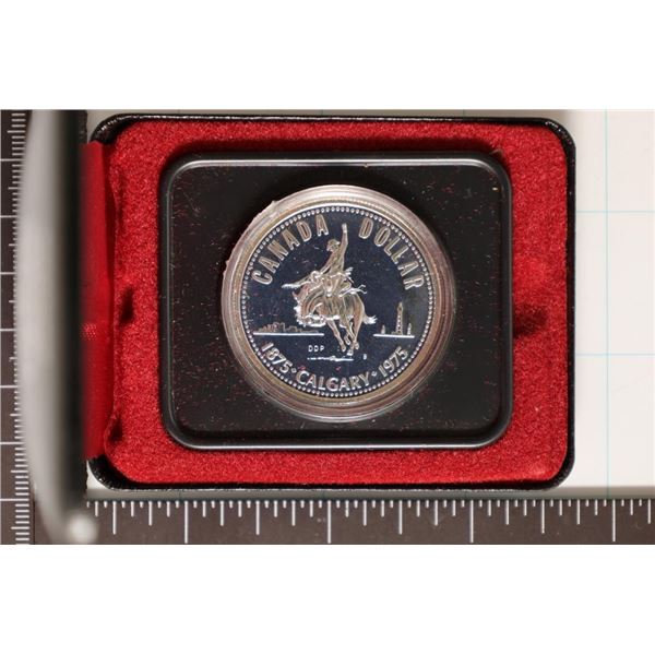 1975 CANADA SILVER PF  $1 "CALGARY" .3750 OZ. ASW